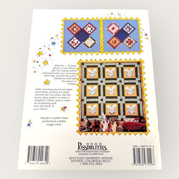 Pillow Magic Eight In One & A Quilt Too Pattern Book Seasons Holiday - Picture 2 of 2